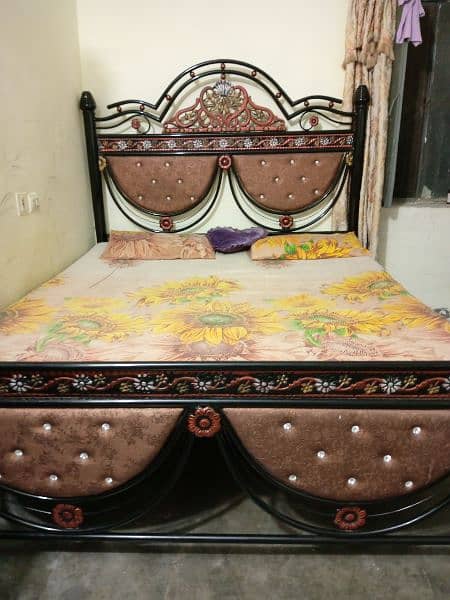 iron bed with mattress 4