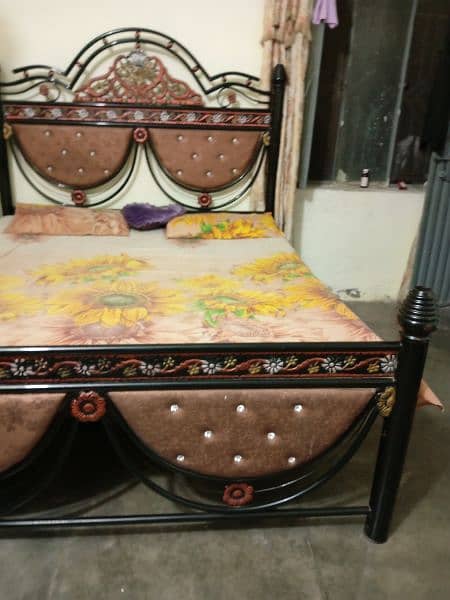 iron bed with mattress 5