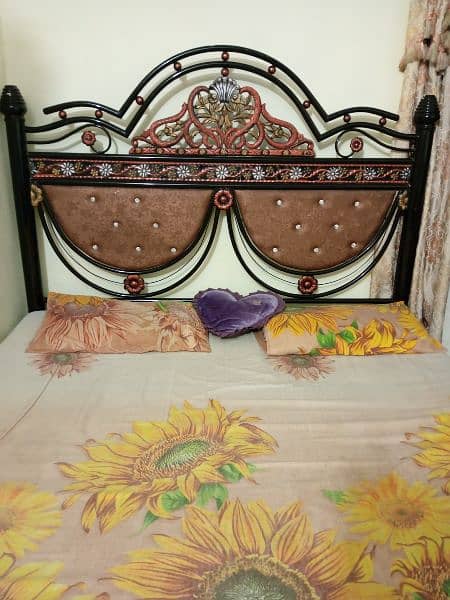 iron bed with mattress 6