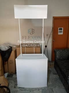 PVC Made Foldable Kiosk Table for Sale