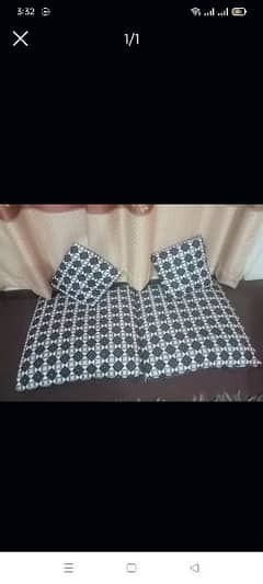 2 folur cushion con bilkul ok hai cover k Sath h