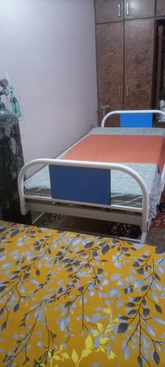 ICU Bed 3 Function. Hospital Bed, Patient Bed. Commode Chairs, Cylinde