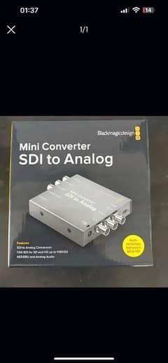 Blackmagic SDI to Analog Convertor