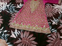 bridal lehnga for sale condition all ok ha size medium to large