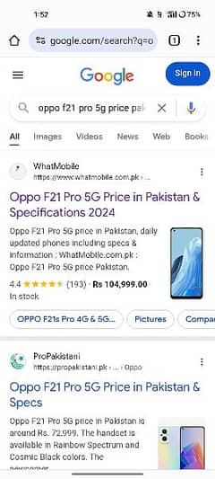 Oppo F21PRO 5G with box exchange possible