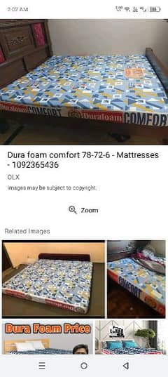 dura foam 6 inch mattress urgent sell