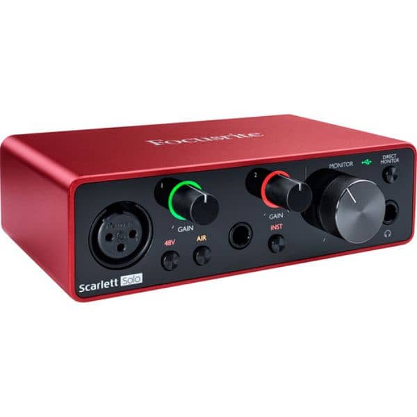 Focusrite Scarlett Solo Audio Interface For Studio Quality Recording 1