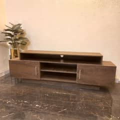 tv console led rack table 0