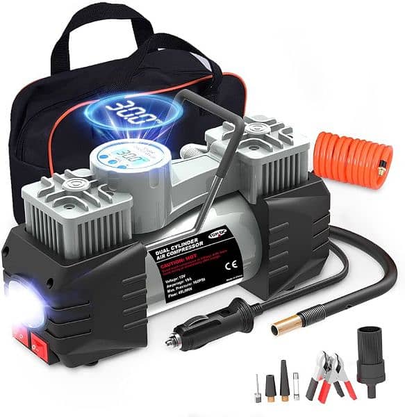 12V 90W 250 PSI Electric Portable Car Tyre Air Compressor 3