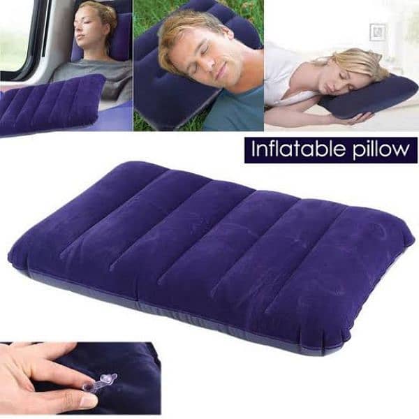 Air Inflammable Velvet Travel Pillow, Neck Pillow for Travel of car 0