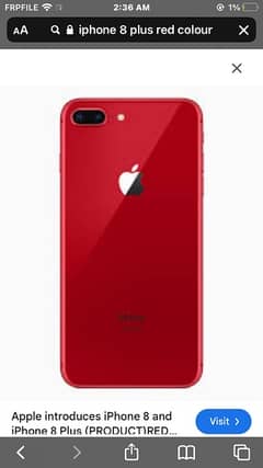 iPhone 8 Plus red color pta approved