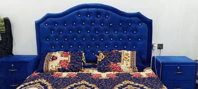 velvet double bed for sale