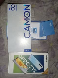 oppo F15 and Tecno 18 T only box available exchange possible