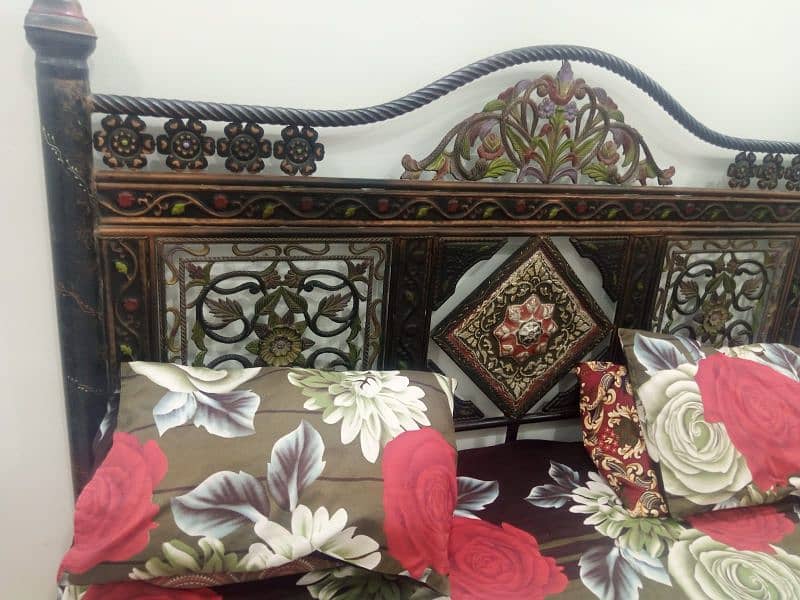 iron King bed without foam in lalukhet plz add detail check kre 2