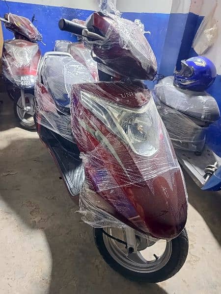 united scooty available contact at**03004142432** 12