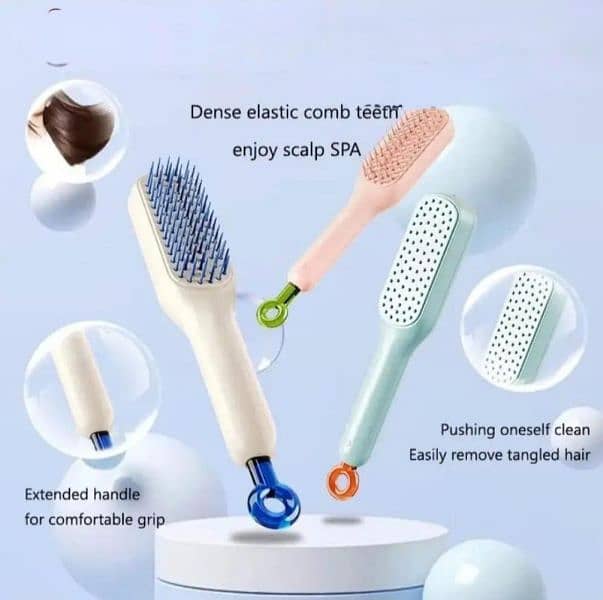 Self Cleaning Hair Comb 2