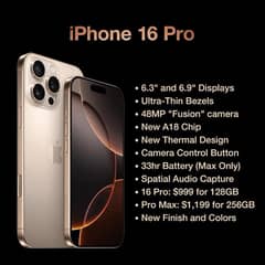 iPhone 16 pro, pro max