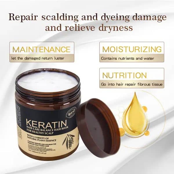 KERATIN Hair Mask ,500 ml for men & women. 6