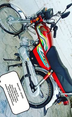 Fresh Honda CD 70 2024 on my name available for sale read add