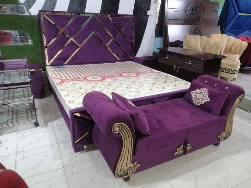 Bed Set/Bedroom Furniture/Jahez package/poshish bed/Wooden Furniture 4