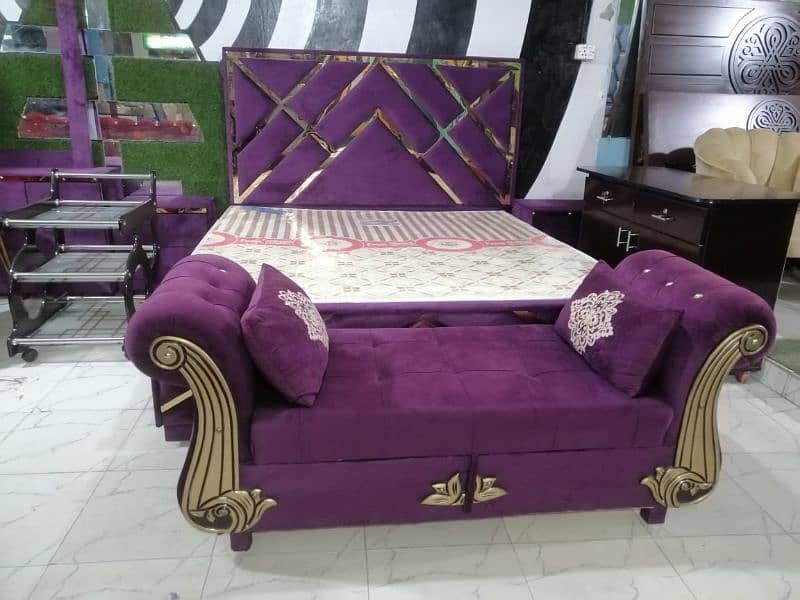 Bed Set/Bedroom Furniture/Jahez package/poshish bed/Wooden Furniture 5