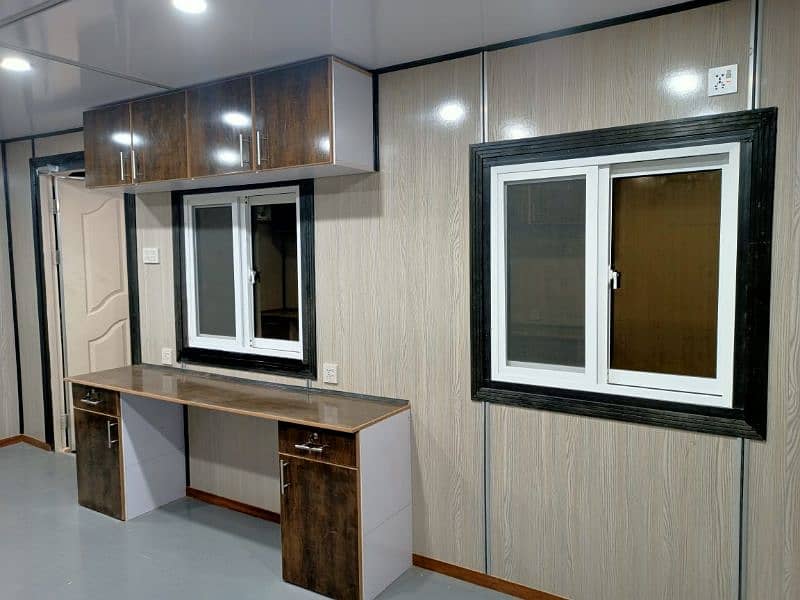 Prefab guard room Container office Porta cabin toilet washroom kitchen 16