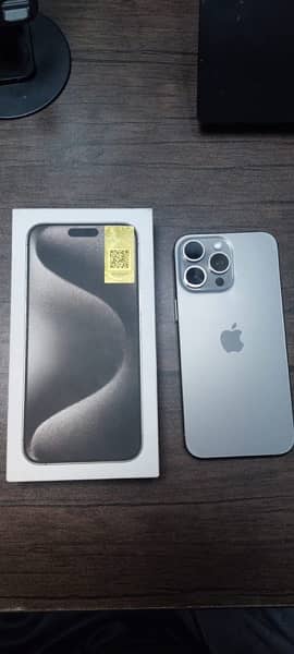 Iphone 15 Pro Max Natural Titanium 256 GB Non PTA 1