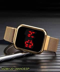 Led Stainless steel watch