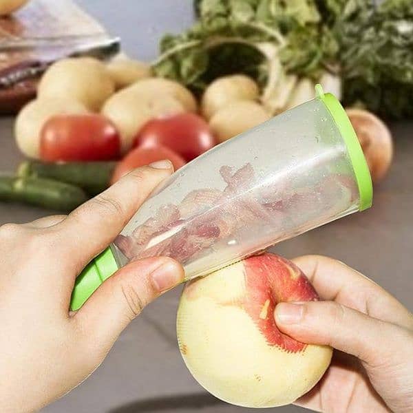 Multifunctional Storage Peeler With Trash Can Fruit Vegetable Peeler 1