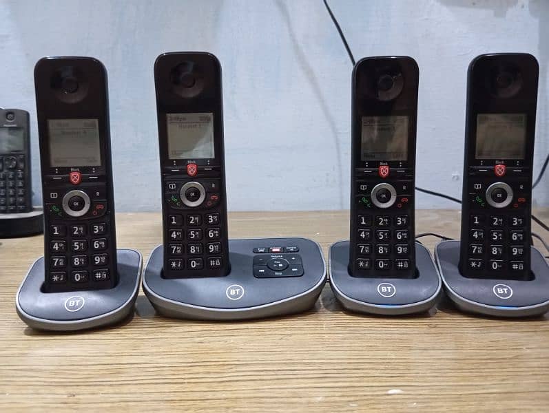 UK imported BT Quad cordless phone with intercom with answer machine 0