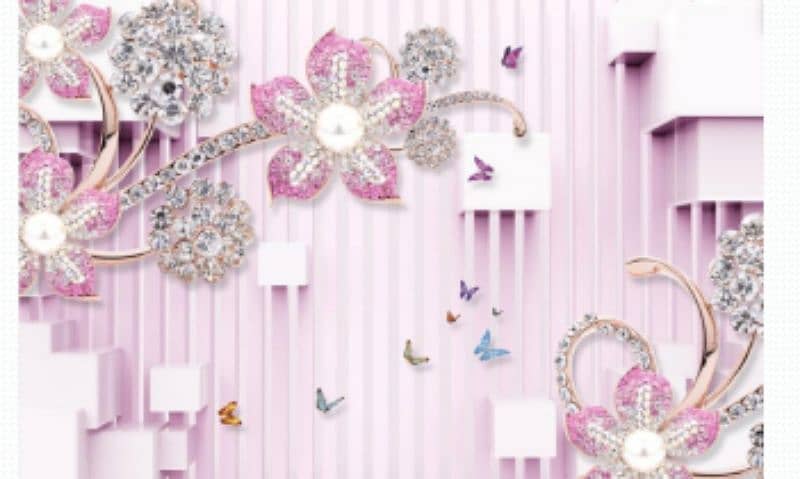 3d wall paper /   3D WallPaper, /Wall flex Sheet, /pvc Wallpaper. 1