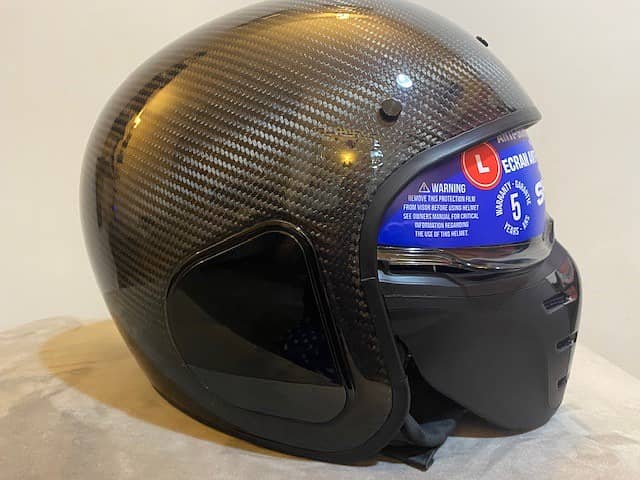 BRAND NEW SHARK DRAK 2 CARBON FIBER HELMET WITH DUST COVER 2