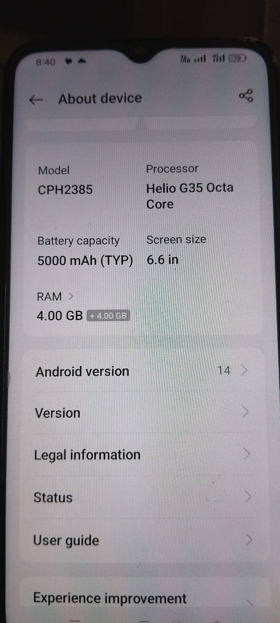 Oppo A77, Condition 10/10, Non PTA 4