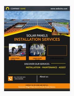 Service for Solar system installation. 0