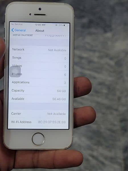 IPHONE 5S 64 GB NON PTA 6