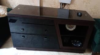 2 drawer wooden cabinet