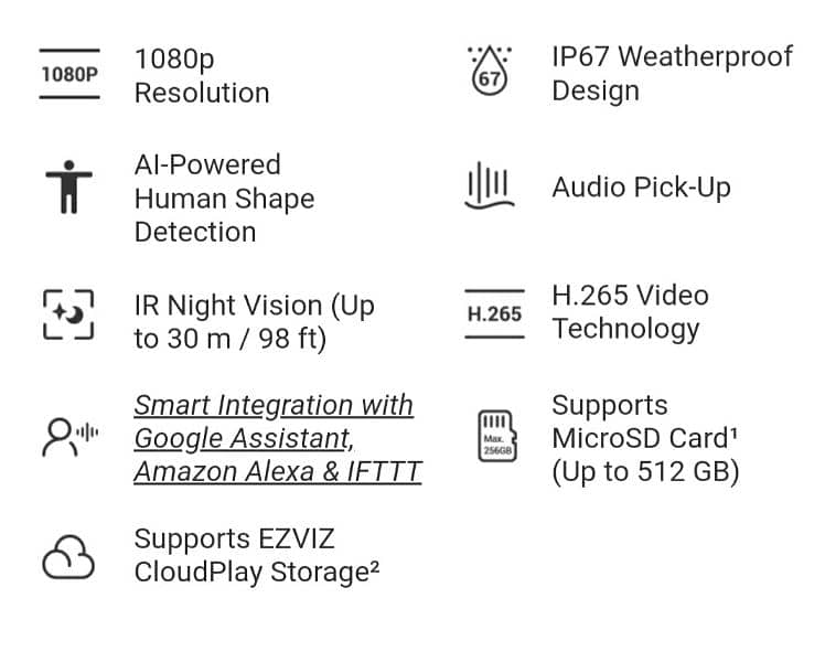 Ezviz H3C Single Camera 8