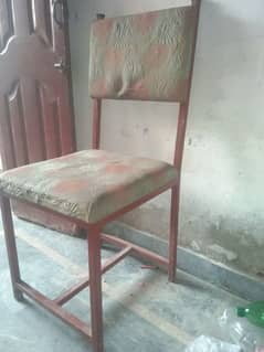 For sale steel table 7 fot Lambai 4 fot 6 chair table mazboot