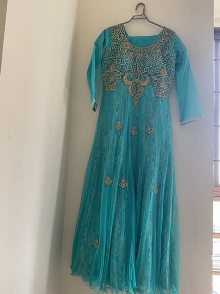 Turqoise Net Frock for sale 1