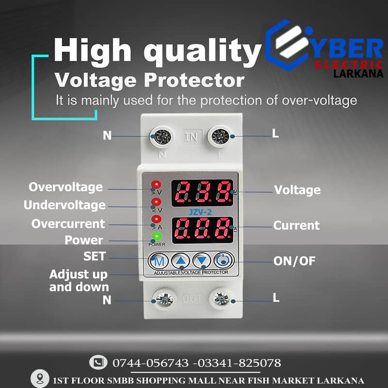 Voltage+Ampere Protector Device 63Amperes 1