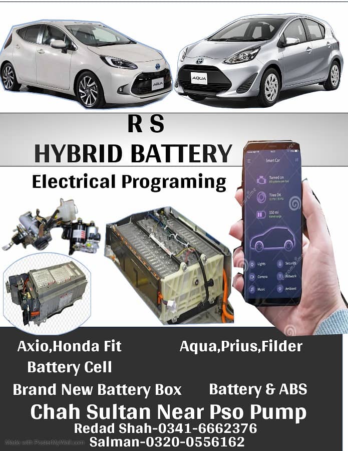 Hybrid battery & ABS prius ,aqua ,axio 5