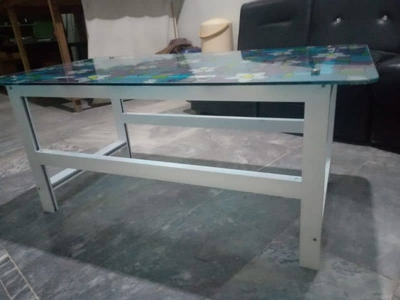 Latest Aluminium glass table 8