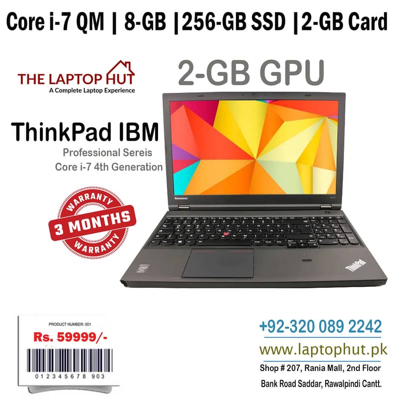 Workstation Laptop | ThinkPad P15-G1 | Core i7-HQ | 10-Gen |4-GB Card 2