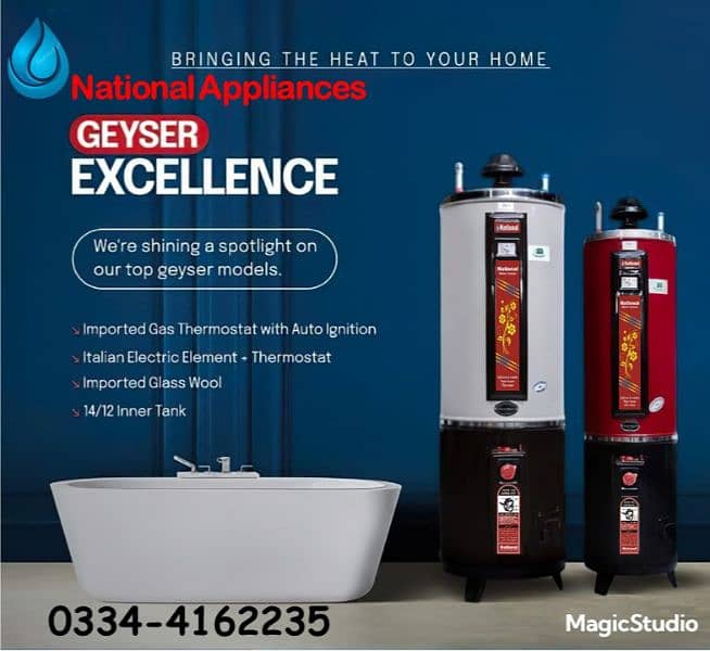 National Gas Geyser / Storage Geyser / Gas Water Heater / Geyser 0