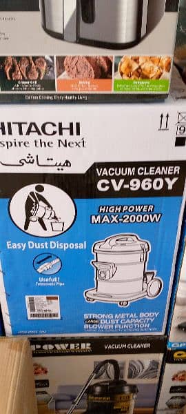 Hitachi High Power Vacuum Cleaner - 21 Ltr Dust Capacity 0