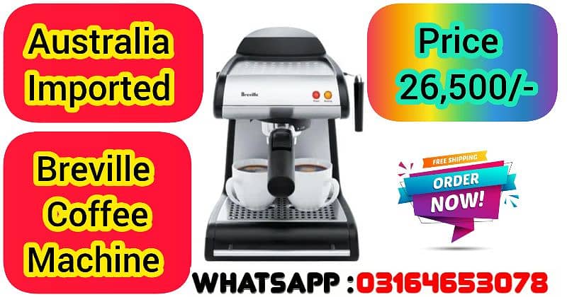 Breville Coffee Machine (Australia imported) Cash on Delivery. 1