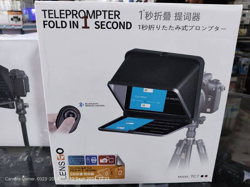 10 inch Teleprompter 8 inch and 7 inch Feel world and Lens Go brand 1