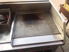 Commercial Deep Fryer With Hot Plates for sale 16Lit Stainless steel