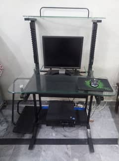 computer . LCD and computer table