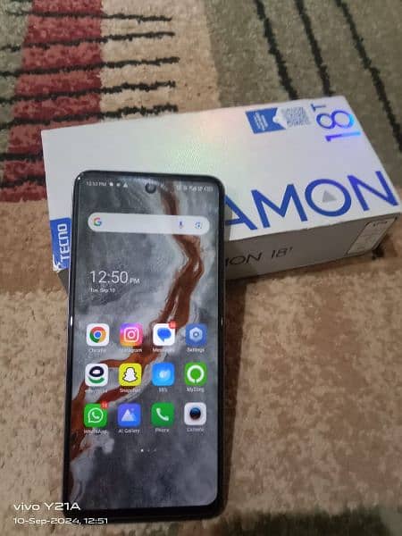 Techno camon 18t 4+3 128  contact number 03101462828 1